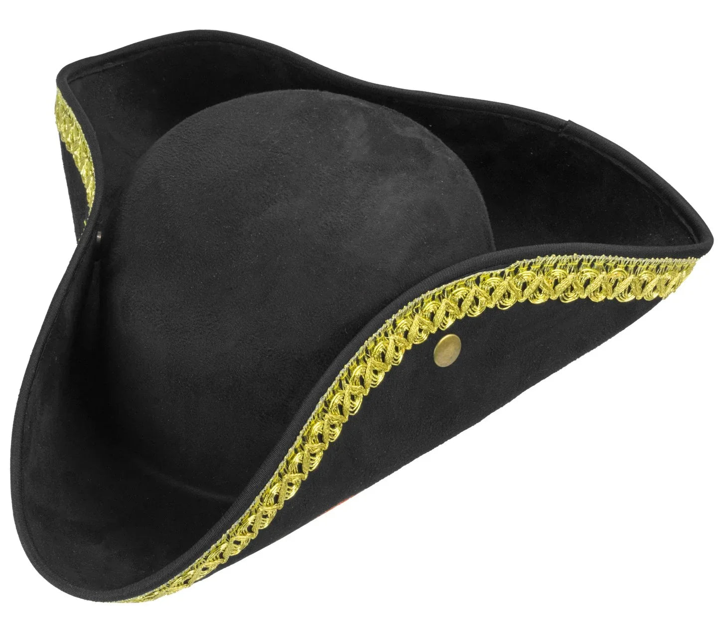 Sombrero Tricornio Elegante de Época en Color Negro Complementos Venecianos y de Época Widmann